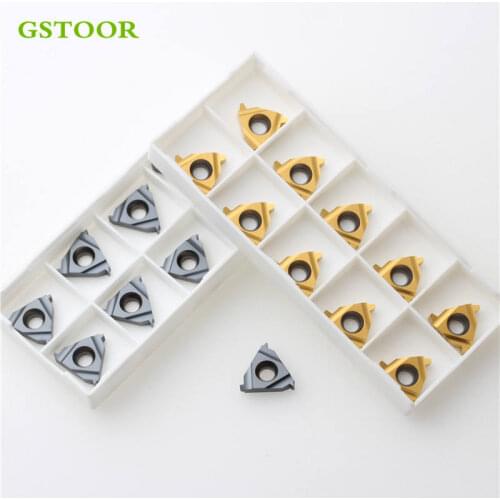 10PCS 16ER 16IR 1.5TR 2.0TR 2.5TR 3.0TR GM10 GG20 Threading Carbide Inserts Lathe Cutter Cutting Turning Tools For SNR/L SER/L