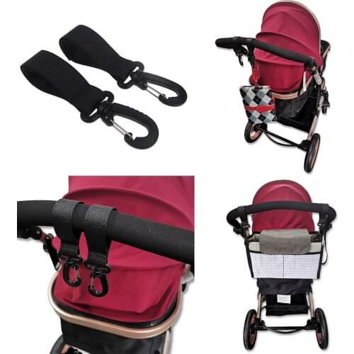 2pcs/Set Stroller Hooks Wheelchair Stroller Pram Carriage Bag Hanger Hook Baby Strollers Shopping Bag Clip Stroller Accessories