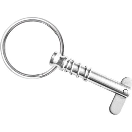 4x 1/4 W Stainless Steel Quick Release Pin / Boat Bimini Drag Ring Top Mount