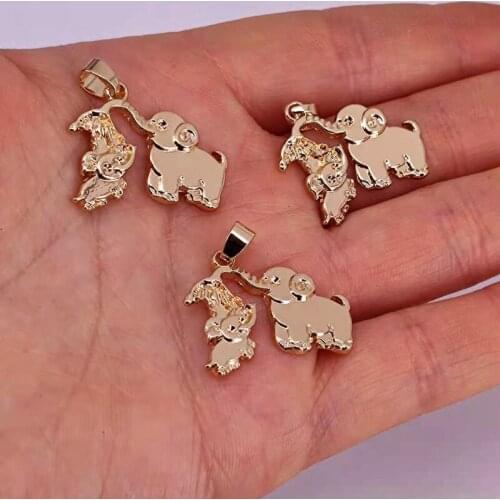 5pcs new Elephant mother Bath for her children pendant charm for women man Accessories