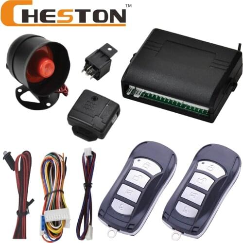 12V Car Alarm System One Way Vehicle Burglar Alarm Security Protection & 2 Remote Control Auto Burglar Universal car part
