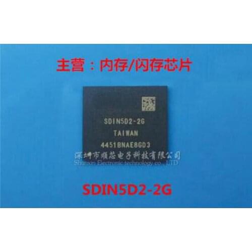 Free shipping 5PCS SDIN5D2-2G SDIN5D2 BGA