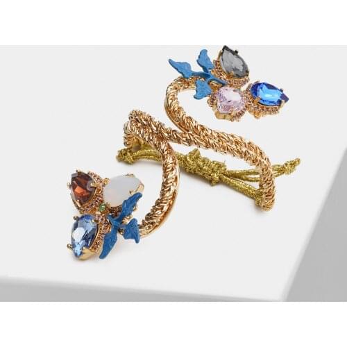 O42 rispada handmade cystal bracelet unique design for girlfriend gift with box woman glass