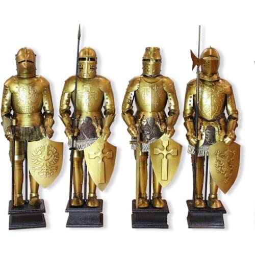 ARMOR SAMURAI MEDIEVAL IRON RETRO EUROPEAN STYLE ROMAN KNIGHT MODEL RESTAURANT DESKTOP DECORATION DECORATION