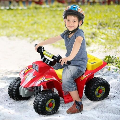 HOMCOM Quad Battery 6 V Electric Motorcycle Child Children 1.5 Anos Speed 2'5Km/h Load Max 20Kg CHARGER INCLUDED