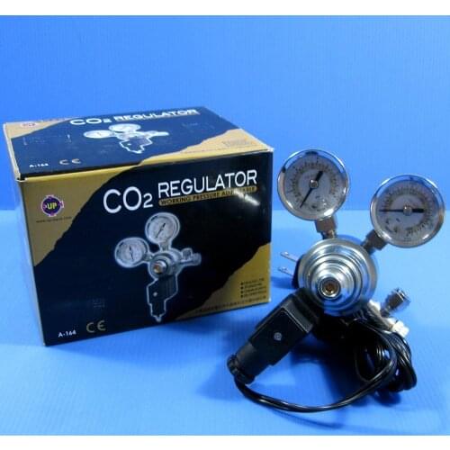 Brand New CO2 Pressure Regulator With Magnetic Valve Aquarium Plant CO2 Solenoid Regulator System Adjustable Double Gaulage