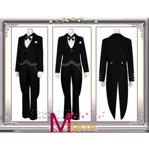 Anime Black Butler Claude Faustus Uniform Suits Cosplay Party Costume Full Set Custom Made