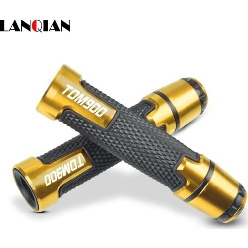 7/8'' Motorcycle Aluminum Plastic Handle Grips With Logo For YAMAHA TDM 900 TDM900 TDM-900 2012 2013 2014