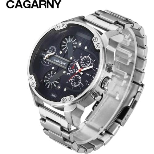Cagarny 2019 Quartz Watch Men Top Brand Luxury Military Army Relogio Masculino Casual Mens Watches Stainless Steel Wristwatch