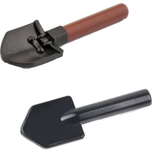 New Arrival 10 Pcs Military Series Assembly Weapon Building Block Army Shovel Soldier Equipment Moc Model Gift Toy B194