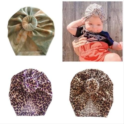 2020 autunm winter kids turban leopard Hat baby velvet Caps Boy Girls Princess Childrens Hats Baby Beanie Hats accessories
