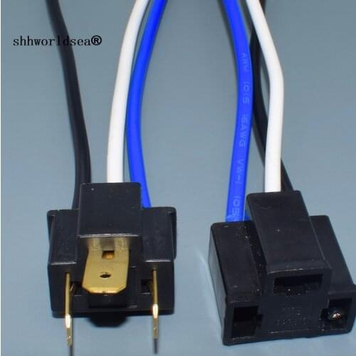 Shhworldsea H4 Female male Adapter Sockets pigtail Harness Plug Connector For H4 halogen hid led Retrofit connector plug