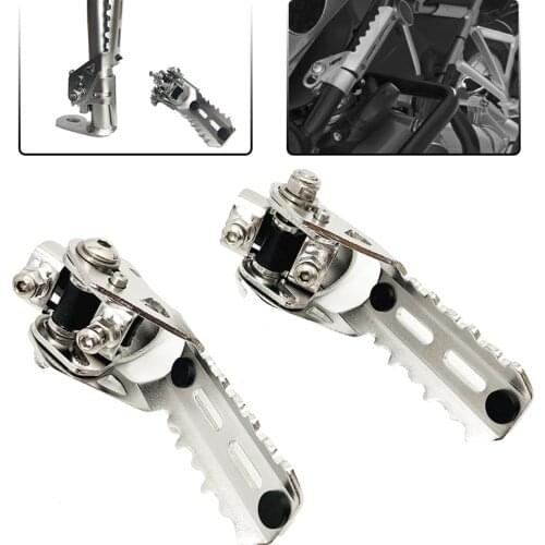 For Triumph Tiger Explorer BMW R1200GS HONDA X-ADV KTM Motorcycle Highway Front Foot Pegs Folding Footrests Clamps 22-25mm