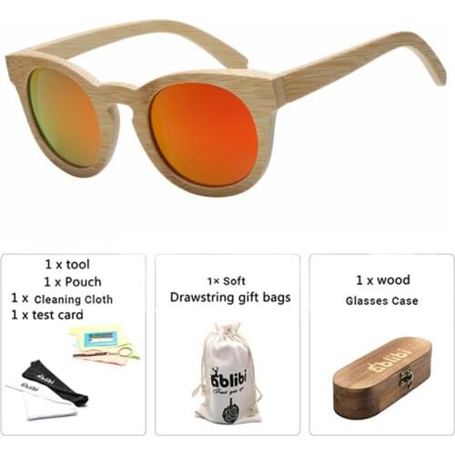 Sunglasses Women Handmade Cat Eye Retro Bamboo Wooden Gold Sun Glasses okulary Oculos Wood Case Drop Shipping