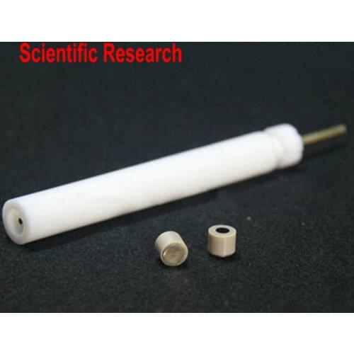Glassy Carbon Working Electrode Electron Microscope Electrode Electrochemistry Straight L Type PTFE, PEEK For Research Dual Use