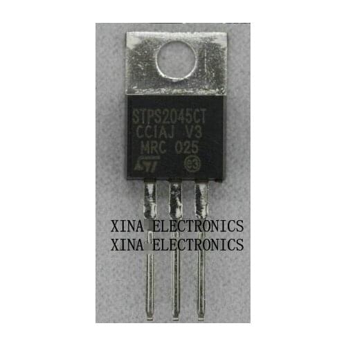 STPS2045CT STPS2045 STPS 2045CT 30A 45V TO-220 ROHS ORIGINAL 10PCS/lot Free Shipping Electronics composition kit