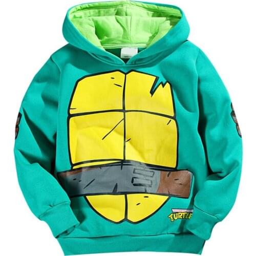 2-7T Boys&Girls Hoodie Cartoon 2018 Kid Unisex Hooded Pullover Spring Autumn Cartoon Hooded Sweatshirt Kids Ninja Cosplay Hoodie