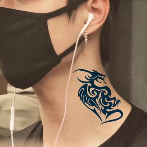 Waterproof Herbal Extracts Juice Temporary Chest Tattoo Transfer Sticker for Body Art