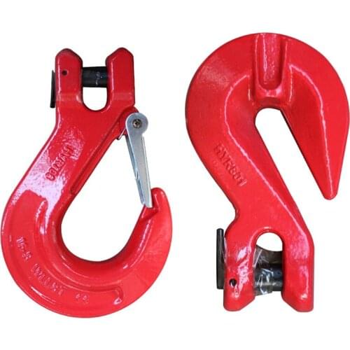 High strength Crane lifting Goat-horn Shape Clasp With lock,Australian style Grab Hook Bearing weight 1-5 Ton