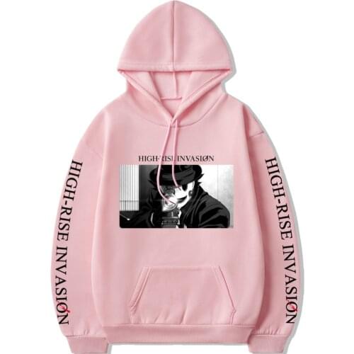 Anime High Rise Invasion Hoodies Women Aesthetic Sniper Mask Clothing Oversized Sweatshirts Tops Pullovers Casual Streetwear