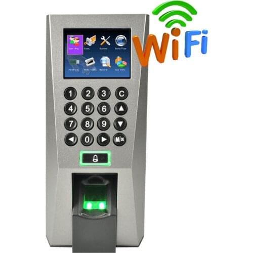 ZK F18 TCP/IP USB Biometric Fingerprint Door Access Control System Smart Lock Time Attendance Terminal Time Record Optional WIFI