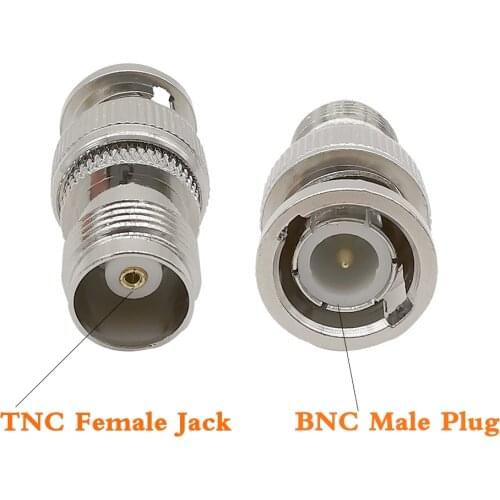 1Pcs BNC-TNC Connector BNC Male Plug to TNC Female Straight Coax RF Adapter for Wireless Antenna TNC Jack to BNC Plug RF Adapter