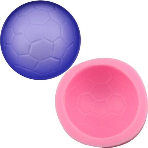 1Pcs Football Silicone Soap Mold Fondant Cake Decorating Tools Gumpaste Chocolate Resin Clay Candy Moulds