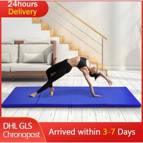 240*120*5cm Portable Household Foldable Fitness Yoga Mat Non-slip Carpet Beginner Environmental Protection Fitness Yoga Mat HWC