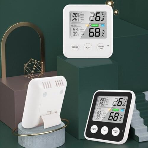 1pc Digital LCD Thermometer Gauge Indoor Bedroom Hygrometer Mini Temperature Monitor Tools Humidity Meter