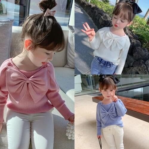 Children Long-sleeved Bottoming Shirt Spring Girl Sweet Top 2-6 Years Old Children Clothing