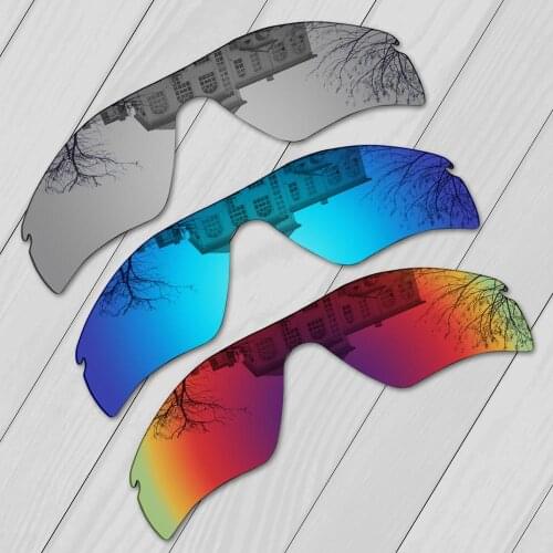 E.O.S 3 Pieces Midnight Sun & Silver & Ice Blue Polarized Replacement Lenses for Oakley Radar Path Sunglasses