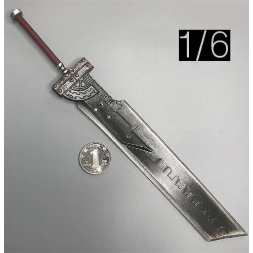 In Stock For Sale 1/6th Final Fantasy Crowder Long Sword B Version Plastic Material For Usual 12inch Doll Soldier Collection