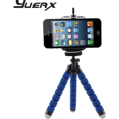 Flexible Octopus Tripod Head Bracket Phone Camera Holder Stand Mount for Sony Xperia Z5 Premium C5 Ultra C4 C3 Z5 M5 Z4v Z3+ M4