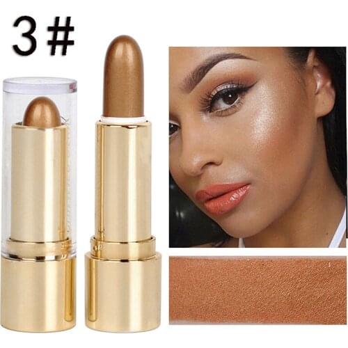 Hot 3D Highlighter Stick Concealer Contouring Bronzers Brighten Skin Long-lasting Brighten Concealer Highlighter Stick Cosmetic