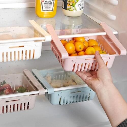 Creative Adjustable Storage Box Plastic Kitchen Storage Organizer Food Storage Container Kitchen Accessory