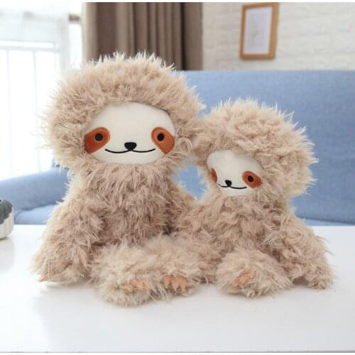 Instagram Fashion New Hairy Sloth Plush Toys Adorable Forest Animal Pillow Children Bedside Accompany Doll Attractive Xmas Gift