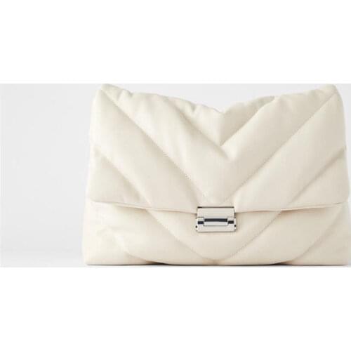 Fashion Solid Color PU Soft Leather Chain Square Crossbody Bags for Women 2020 Autumn New Designer Single Shoulder Messenger Bag