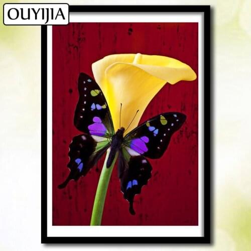 Butterfly Brid Animal Flowers 5D DIY Diamond Painting Full Square Embroidery For Sale Picture Rhinestone Diamond Mosaic OUYIJIA