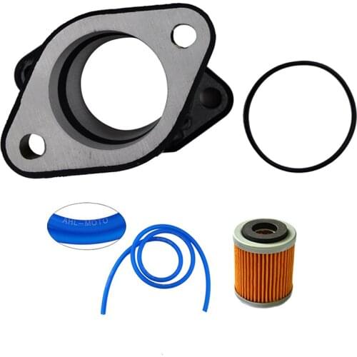 Motorcycle Carburetor Intake Manifold Pad Fuel Gas Line Oil Filter Tube Pipe For YAMAHA YFM350 YFM350X Warrior 350 1987-2004