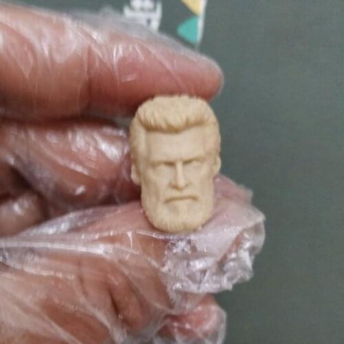 Unpaint 1/12 Scale Wolverine Head Sculpt James Howlett Head Carved for 6in SHF Action Figure Toy