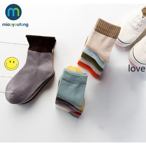 5 Pair/Lot High Quality Plain Color Cotton Baby Girl Socks Newborn Baby Boy Socks Kids Toddler Floor Socks Miaoyoutong