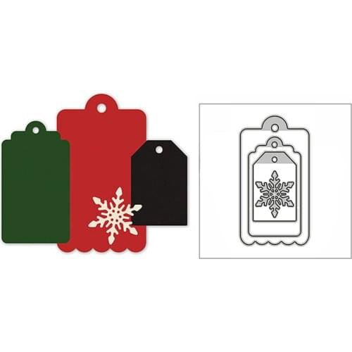 New Snowflake Bookmarks Tag 2020 Metal Cutting Dies for DIY Scrapbooking and Card Making Decorative Embossing Craft No Stamps