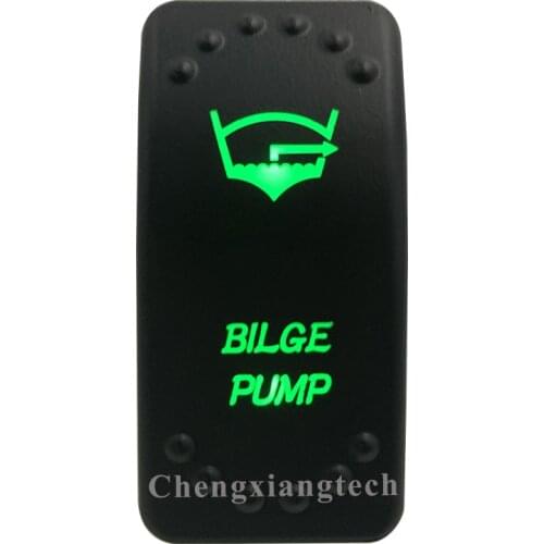5 PINS 12V 24V Waterproof Car Boat Marine Bus Truck Green LED Light Rocker Switch BILGE PUMP for ARB CARLING NARVA 4x4