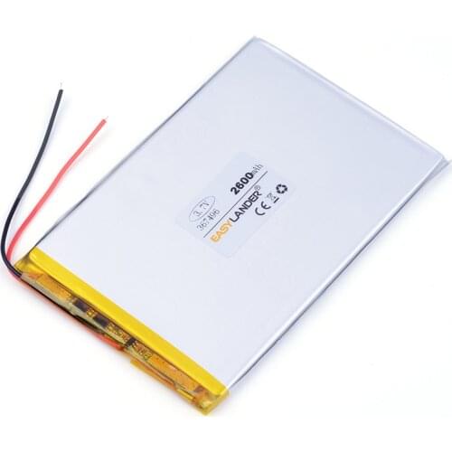 Tablet polymer battery for 7 inch tablet pc A23/A33/MTK6577/MTK6572 367496 2600mah battery working hours 2-4 hours