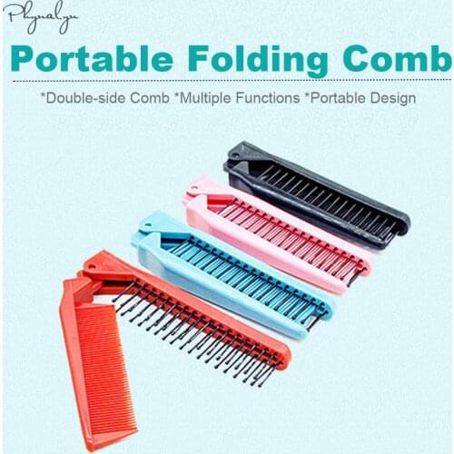 Portable Travel Hair Comb 1 Piece Folding Hairdressing Styling Tools Anti-Static Massage Hair Comb
