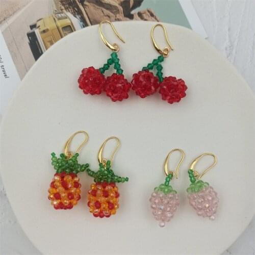 Millet Beads Handmade Beaded Cherry Strawberry Peach Pineapple Grape