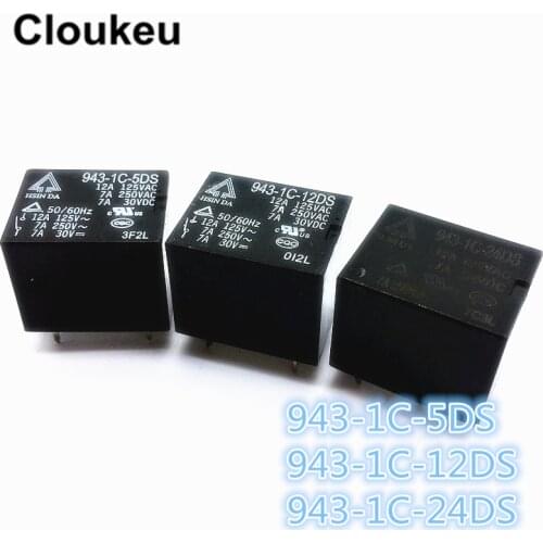 100Pcs Relay DIP5 943-1C-5DS 943-1C-12DS 943-1C-24DS 5V 12V 24V