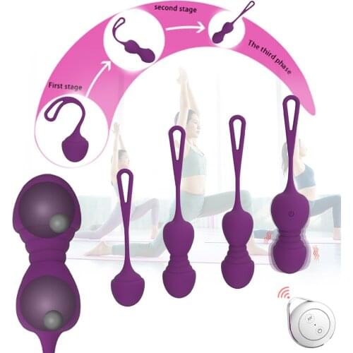 Kegel Balls Vibrator Remote Control Vibrating Egg Vaginal Tighten Exercise Ben Wa Geisha Muscle Shrink Balls Sex Toys for Women