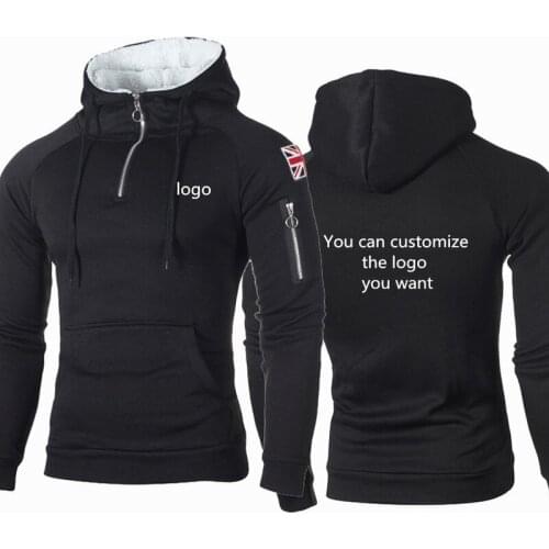 NEW Men Custom Logo Car Anime Print Casual Sweatshirt Funny Print Mens Hoodie Sportswear Fleece Hip Hop Harajuku Male Coats