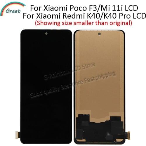 TFT For Xiaomi Poco F3 LCD M2012K11AG Mi 11i Display Touch Panel Screen Digitizer For Redmi K40 K40 Pro LCD M2012K11AC M2012K11C